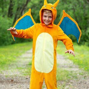 Child size small Charizard Pokémon character Halloween costume - EUC